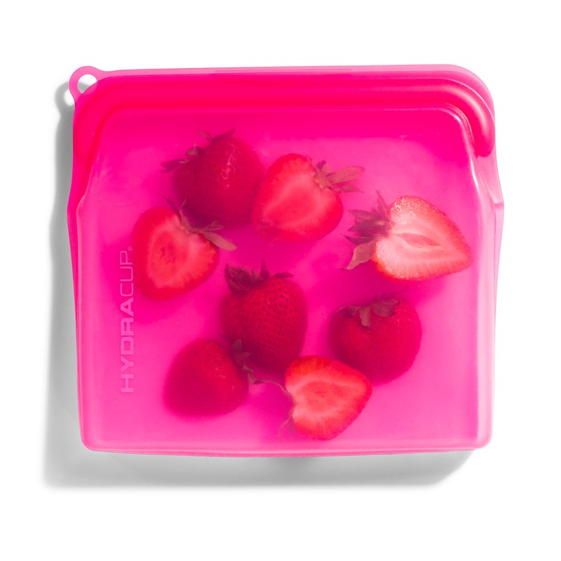 Hydra Cup Reusable Silicone Storage Bags [6 PACK] Food Storage