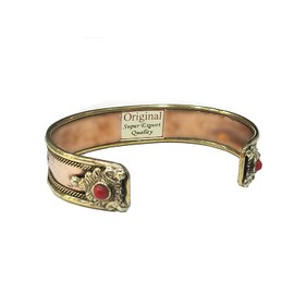 Tibetan Three Metal Healing Mantra Yoga Bracelet (Om Namah Shivay) Spiritual Chakra Jewelry Cuff Copper Healing Bracelet For Balance Yoga Meditation Gift Energy Yoga Gift Unisex Handcrafted Bracelet