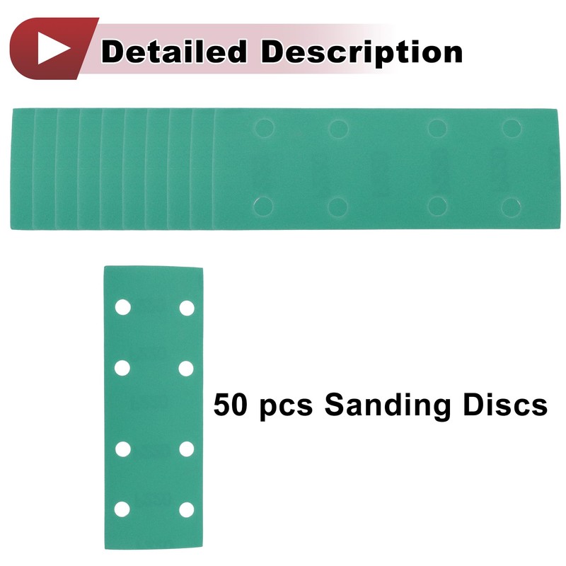 HEROFFIX 50 Pcs Sanding Discs Wet Dry Waterproof Hook &