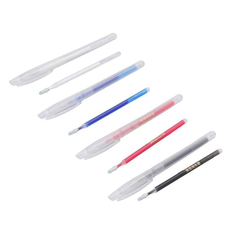 100Pcs Heat Erase Pens Erasable Smoother Writing Various Colors Fabric