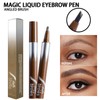 Magic Liquid Eyebrow Pen & Angled Brush Pencil - Waterproof,
