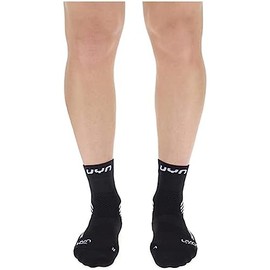 UYN Men's Run Trail Challenge Sock, Black/White, M EU