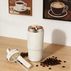 24 oz Ceramic Insulated Drum with Handle and Leak Proof