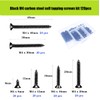 M4 Phillips Flat Head Self Tapping Screws,100 pcs Black M4