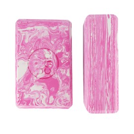 U can - Bloques de Yoga Marmoleados - 2 piezas | Equilibrio de Espuma TPE Antiderrapantes | Ideal para Pilates, Parado de Manos y Calistenia | Apoyo y Estabilidad en Diversas Posturas (Rosa, Unitalla)