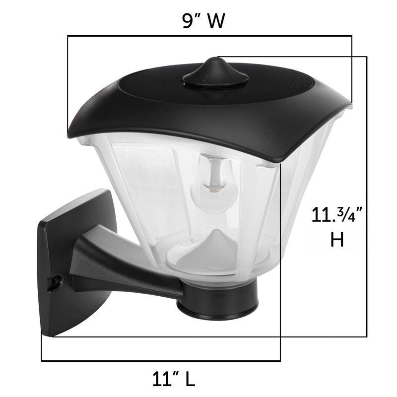 Gama Sonic Haven Lamp Outdoor Solar Light, Mounts on Pole,