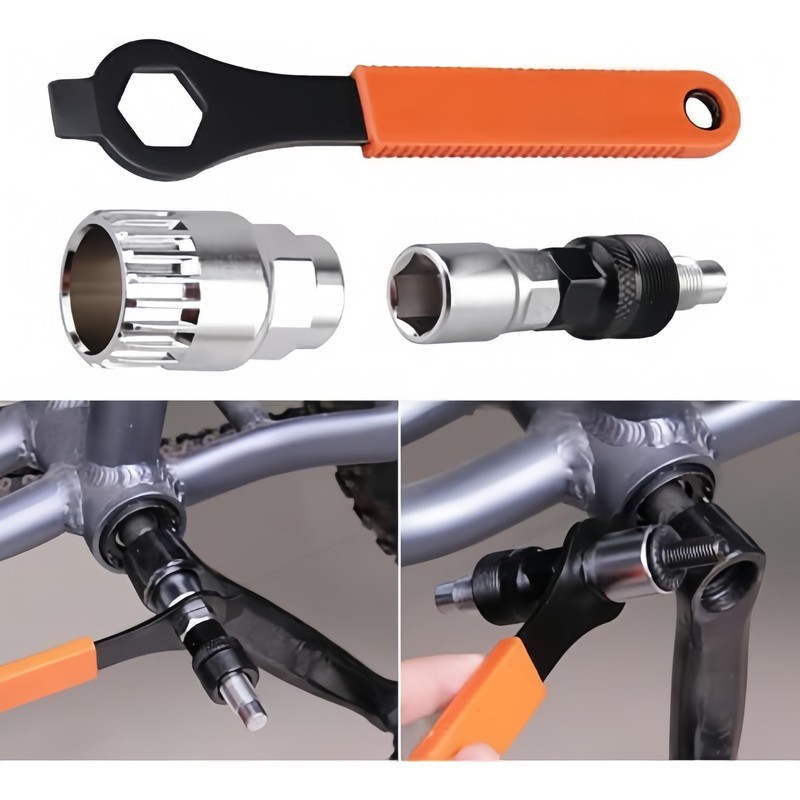 LTSVBO Bottom Bracket Tool with 16 mm Key Bicycle Crank