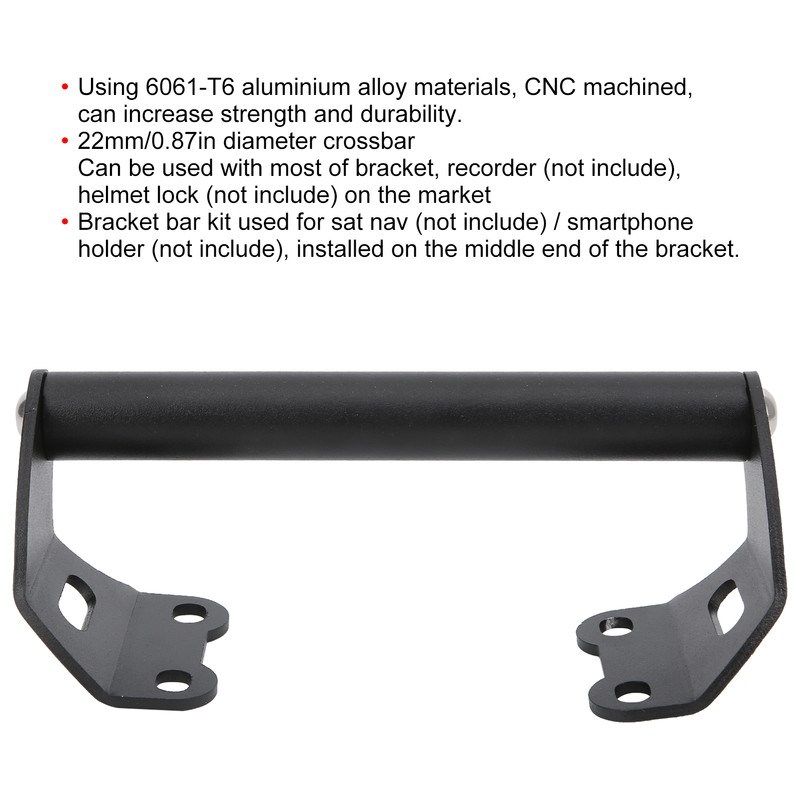 Motorcycle Navigation Bracket Bar Replacement for Suzuki VStrom DL1000 20172019