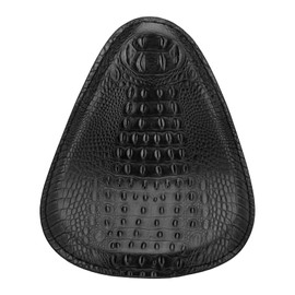 VG MOTO Motorcycle Drive Seat Bobber Solo Seat with Spring Base Mounting Bracket Kit Replacement for Harley Davidson Sportster XL 883 1200 (Black-Crocodile)