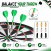 QIHAWN 9Pcs 2g Brass Dart Weight Adders, 2BA Thread for