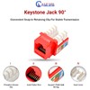 NewYork Cables cat 6 Keystone Jack 90 Degree Punchdown Ethernet