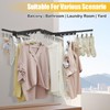 BESy Wall Mounted Laundry Clothes Drying Rack Foldable for Hanging