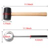 YiePhiot Coconut Opener Tools with Hammer, Super Safe & Easy