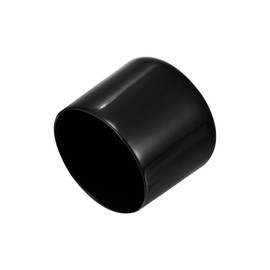 QUARKZMAN Pack of 2 Rubber End Caps 51 mm ID Rubber Caps Rubber Plugs Round Sliding Caps Chair Leg Caps Foot Caps Protective Caps End Tips Cover Plugs Plastic for Pipe Furniture Black