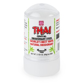 Thai Crystal Deodorant Stone Stick – Potassium Alum All Natural Deodorant for Women & Men – 2.125 Oz. Stick without Animal Testing or Chemicals by The Beauty Box