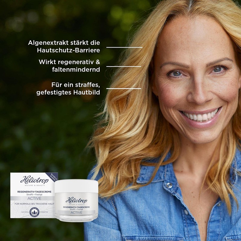 Heliotrop Moisturising Day Cream for Normal to Dry Skin, Facial