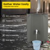 Doppy 53 Gallon Collapsible Rain Barrel, Portable PVC Rainwater Collection