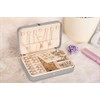 LANDICI Jewelry Box, PU Leather Jewelry Case, Jewelry Box, Ring