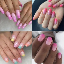 10 Sheets Nail Foil Transfer Stickers Decals 3D Colorful Nail Stickers Summer Spring Design Foil Stickers Starry Sky Film Wraps Manicure Tip Decoration for Women and Girl Acrylic DIY Nail Charms