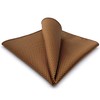 [S&W SHLAX&WING] Pocket Square for Men Brown Copper with White