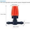 24 Pieces Adjustable Nozzle Sprinklers (Integrated Shaped) with 4/7 Flat