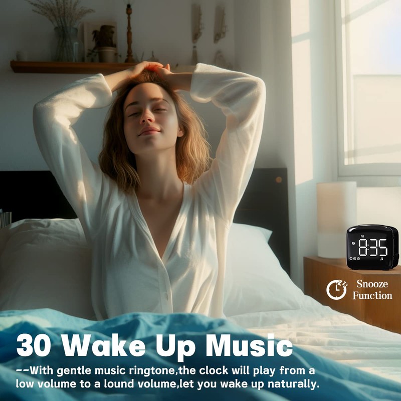 Easysleep Digital Wake Up Alarm Clock with Big LED Display
