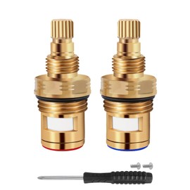 Brass KSRPL3200CC Cold and Brass KSRPL3200HC Hot Faucet Cartridge. This set includes ceramic cartridges in 2-1/8" length, designed for cold and hot water applications