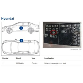 Genuine Colors Paint Pen Chalk White P6W for Hyundai White Accent Tucson Veloster KONA Venue Kauai