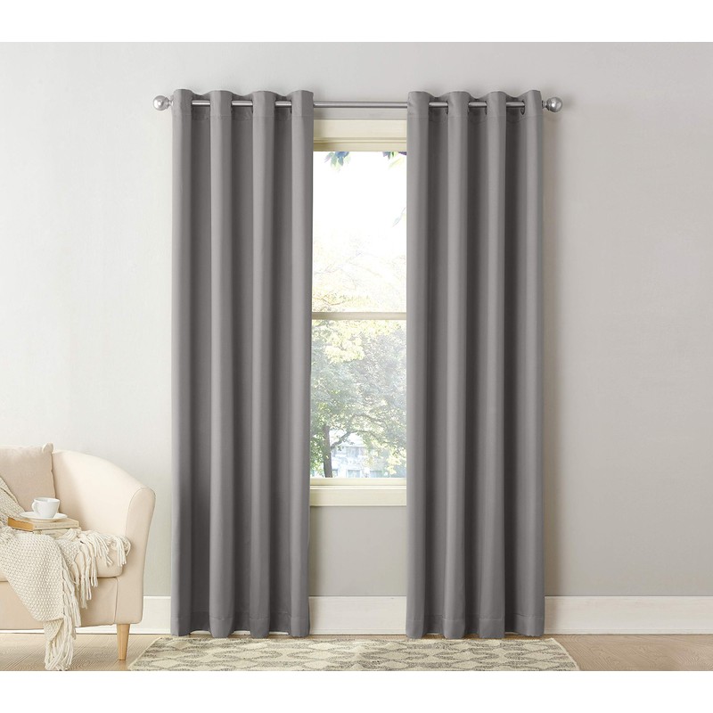 Sun Zero Becca Energy Efficient Grommet Curtain Panel, 40" x