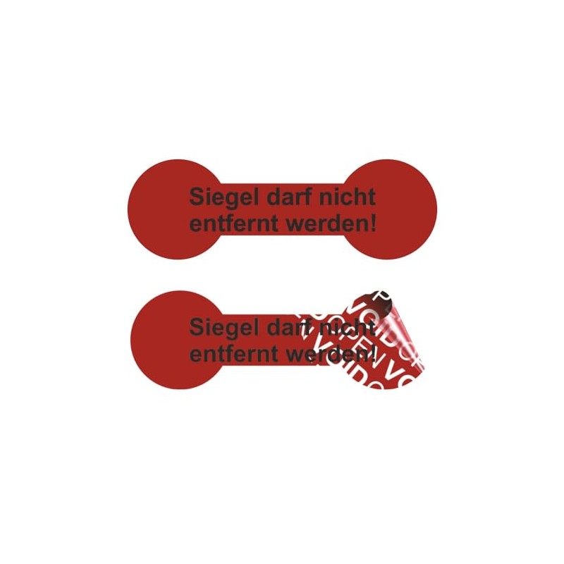 VOID OPEN Seal - Residue-Free Safety Labels "Siegel darf nicht