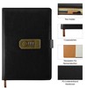 Qefuna Diary with Lock, A5 PU Leather Diary with Code,