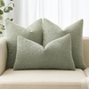 MIULEE 18x18 Inch Decorative Pillow Covers for Couch Bed Set