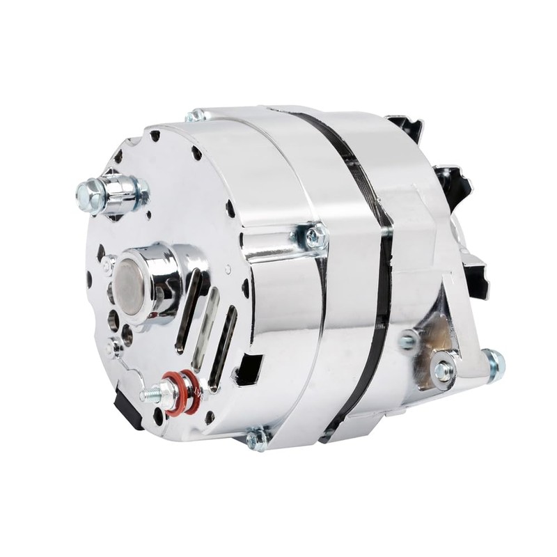 New Chrome 1 Wire Self Exciting Alternator High Output 120Amp