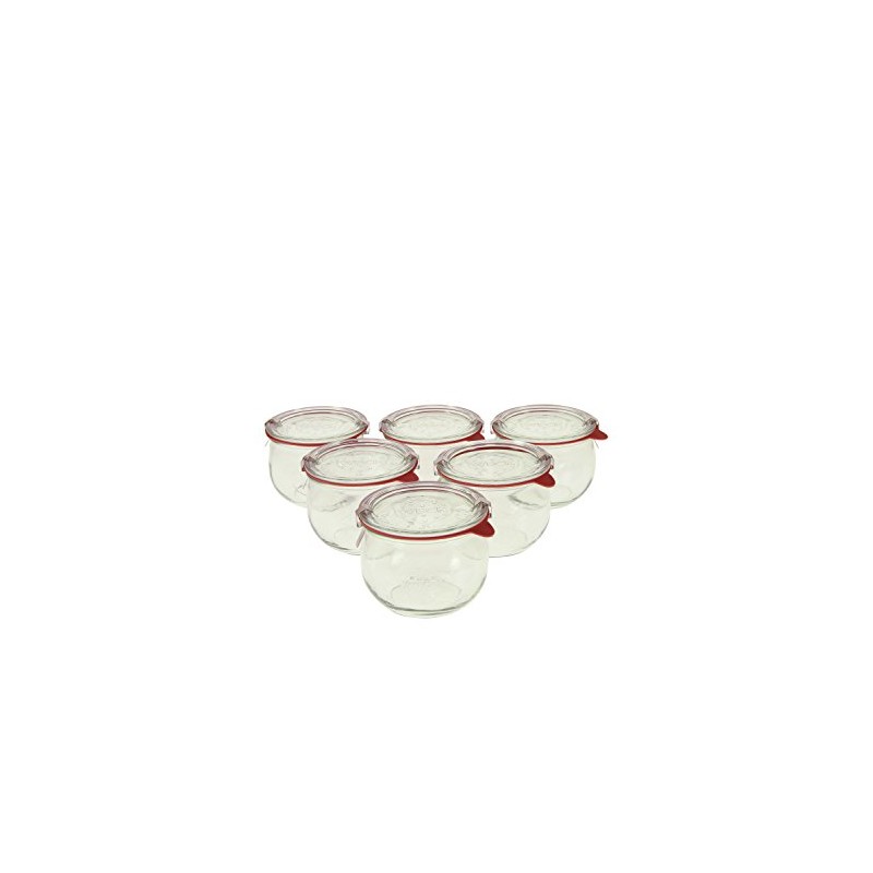 Weck 744 1/2L Tulip Jar Set of Six - 16.9
