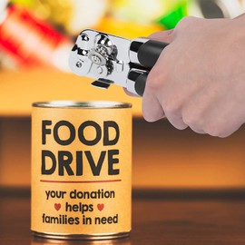 Edelstahl -Dose -Open -Open -Opener -Flaschenöffner Multifunktional mit Rotierenden Schneidrädern Zum Einfachen Öffnen von Dosen und Flaschen