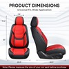 TIEHESYT Car Seat Covers Full Set, Breathable Leather Automotive Front