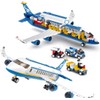 Buding Passenger Aeroplane with Worker and Truck, Aeroplane Compatible with