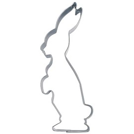 Staedter Standing Rabbit Cookie Cutter, Silver, 6 cm