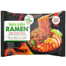 Lemonilo Ramen - Fire Chow Mein - Healthy Instant Ramen - Made with All-Natural Ingredients - Quick Meal Kit (2.99 Oz) - Single Pack