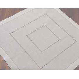 Tablecloth 85 x 85 cm with Handmade Hemstitch (85 x 85 cm)