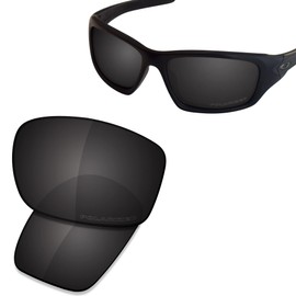 SAUCER Premium Replacement Lenses for Wiley X Omega Sunglasses High Defense - Carbon Black Polarized