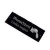 Chinchilla Sign, Slate Sign, Customisable Name Door Sign, 8 x