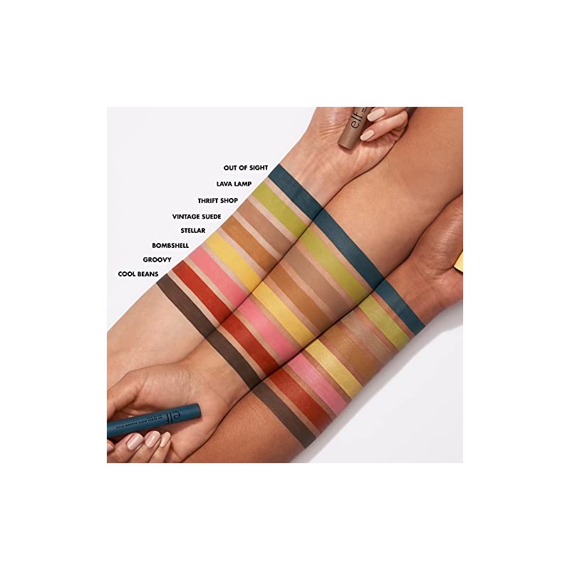 e.l.f. No Budge Matte Shadow Stick, Creamy Eyeshadow Stick for