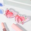 APLZGMG Birthday Glasses Happy Birthday Heart Shaped Sunglasses Pink Birthday
