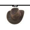 Black Jungle Kimbolton Leather Western Hat Australia Cowboy Hat, charcoal