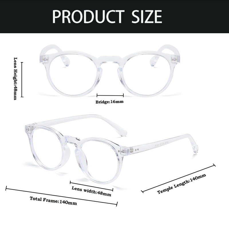 YAMEIZE Blue Light Blocking Glasses for Women - Men Small