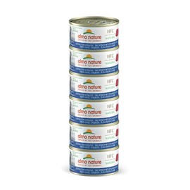almo nature HFC Natural Megapack, Wet Food for Cats - Tuna with Shells - (6 Cans of 70 g)