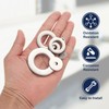 sourcing map M8 Flat Washer for Screw, 60Pcs Metal Washers