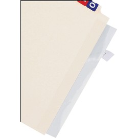 tabbies File Folder Edge Protector, Clear Spine Edge Wrap Around Protectors, 2"W x 11"H, 100 Per Pack (68387)