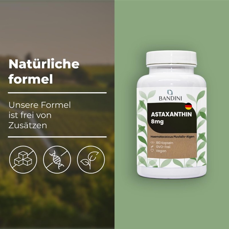 Bandini® 8 mg Astaxanthin - 180 Depot Capsules - Vegan